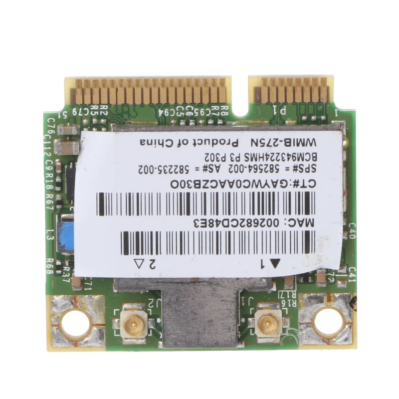 

BCM943224HMS Half Mini PCIe PCI-express Беспроводная карта WIFI WLAN для 8440 8540