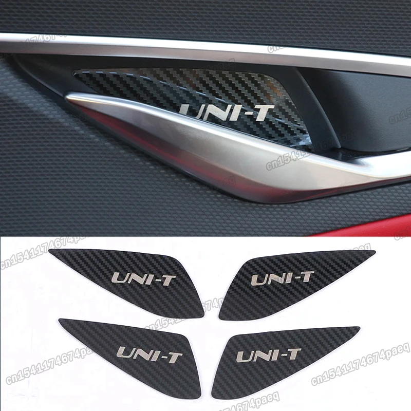 

Внутренняя панель из углеродного волокна для автомобильной двери чаши для changan UNIT 2020 2021 2022 2023 uni-t 2024 аксессуары для украшения интерьера