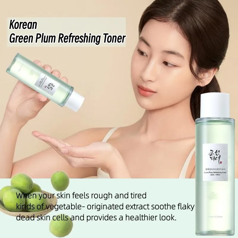 

Beauty of Joseon Green Plum Face Toner AHA + BHA Refreshing Moisturizing Hydrating Skin Essence Pores Shrinking Deep Cleaning