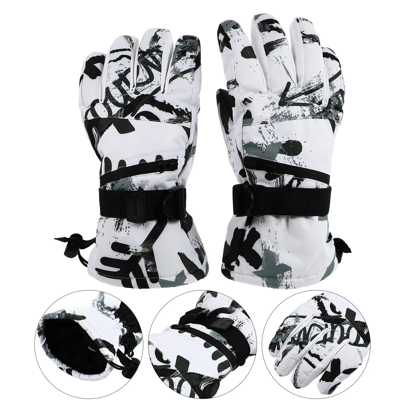 

1 Pair of Winter Riding Unisex Anti-slip Hiking Wind-proof Glove