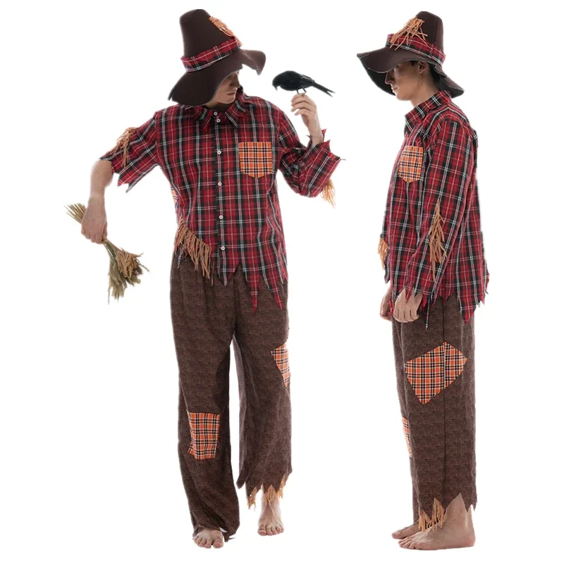 Мужское пугало косплей соломенный мужской костюм на Хэллоуин для взрослых
