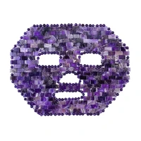 amethyst jade face mask facial skin care tool eye relax sleep mask natural purple crystal healing stone cooling and hot therapy