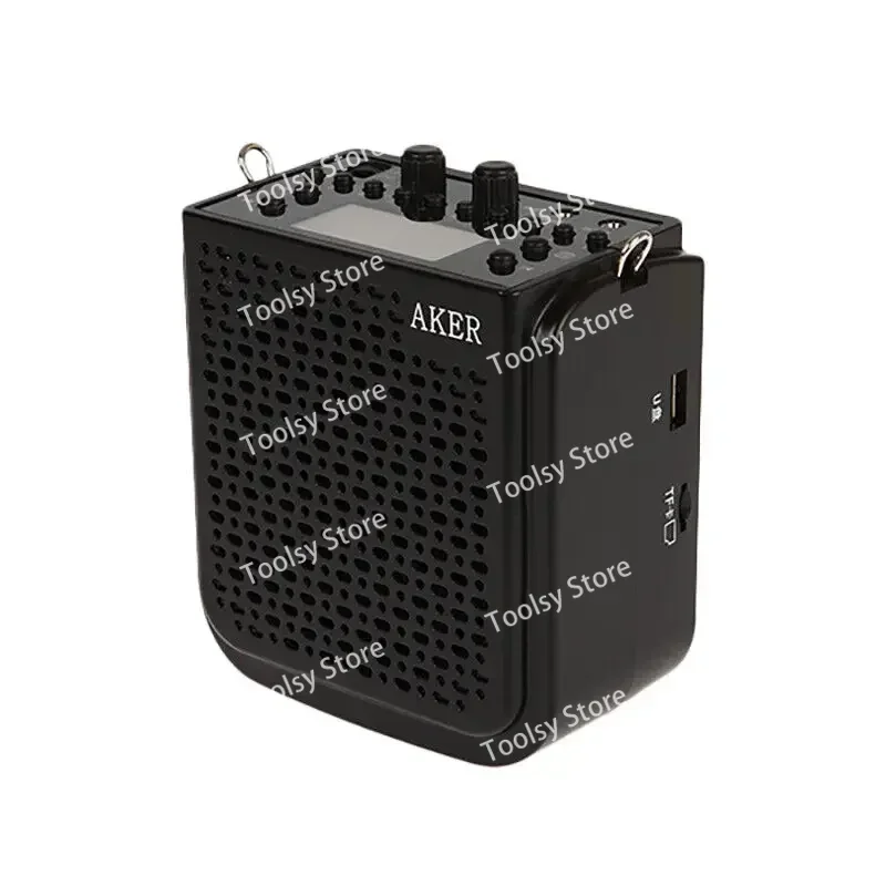 Фото Aker AK77 ЖК-дисплей Bluetooth усилитель голоса гарнитура микрофон пояс громкий динамик №1