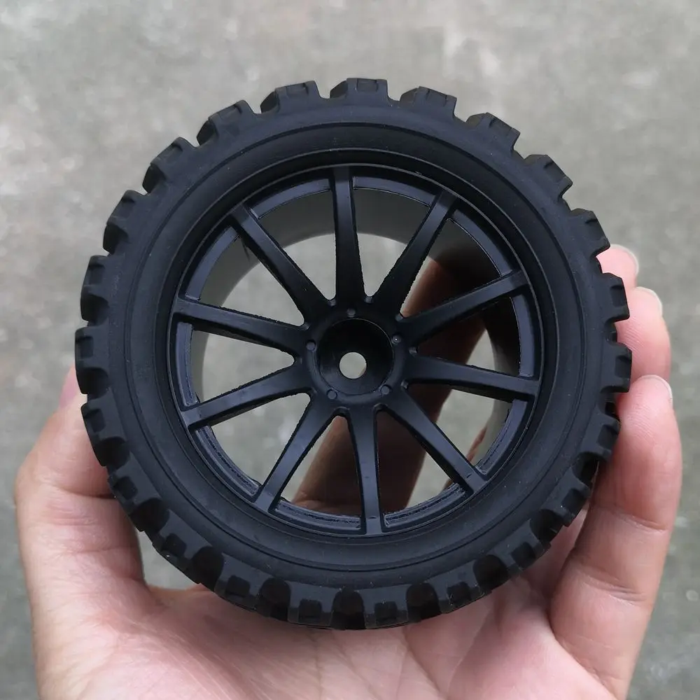 4 шины для грузовика 1:16 4WD MJX. Trxs. Резиновая шина Traxxas 1/16 E-Revo диаметр 80 мм ширина: 46