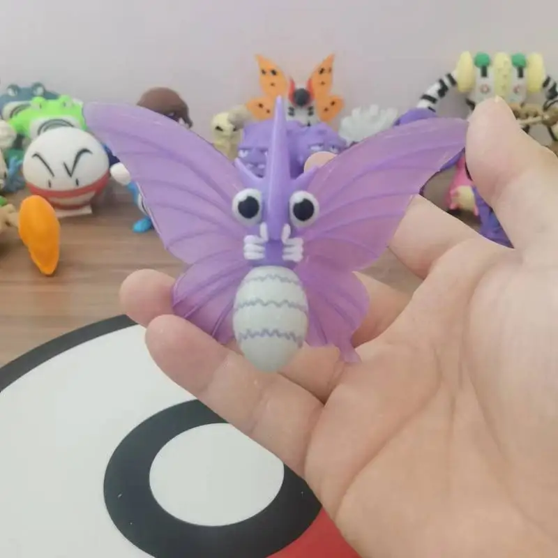 Фигурки аниме Покемон Venomoth Venonat Proportion World 1:20 Diy 3D печать Kawaii персонаж мультфильма