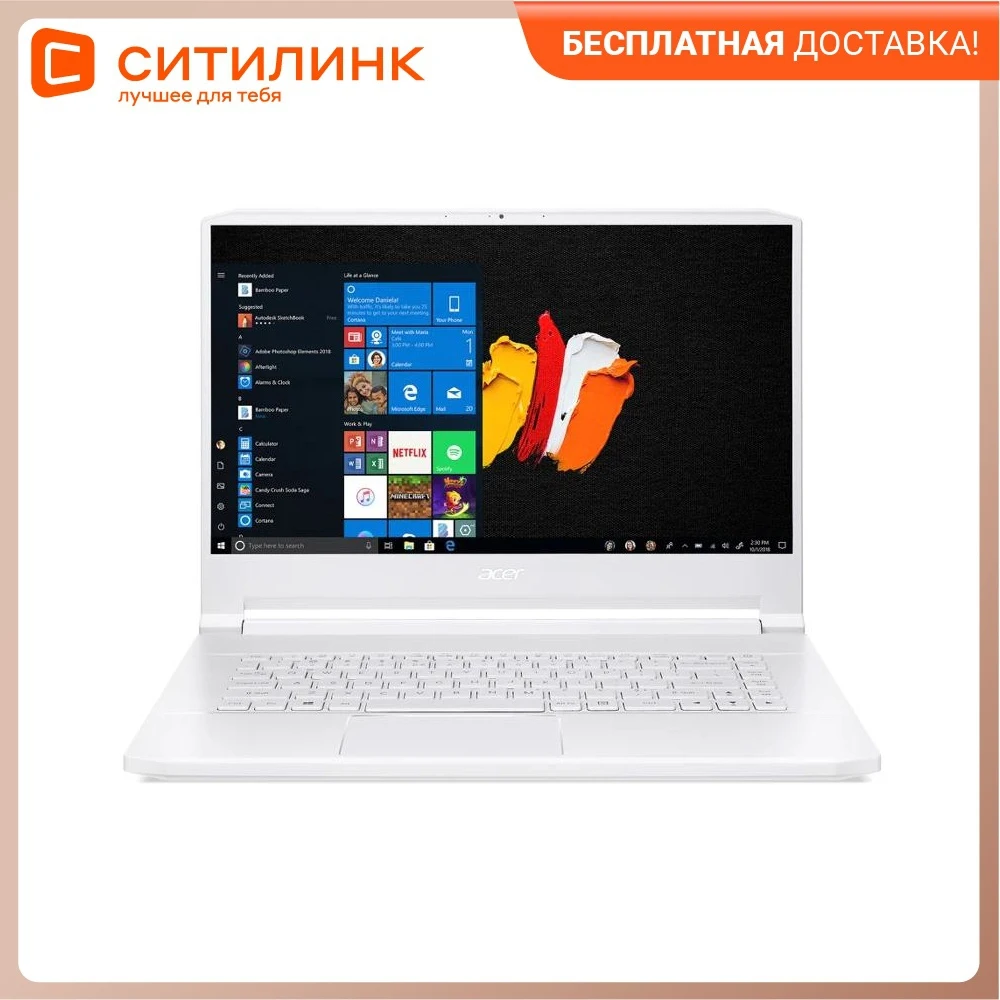 Ноутбук ACER ConceptD 7 Pro CN715-71P-79QK 15.6" IPS i7 9750H 32Гб 512+512Гб SSD nVidia Quadro RTX3000 NX.C59ER.001 |