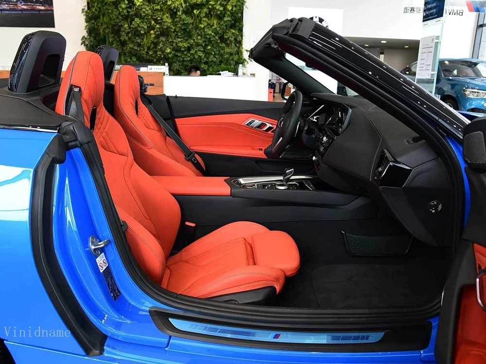 Фото Для BMW Z4 G29 Roadster 2018 2019 2020 2021 2022 2023 2024 2025 2026 Комплект чехлов для автомобильных сидений из веганской кожи Nappa, аксессуары на заказ. №3