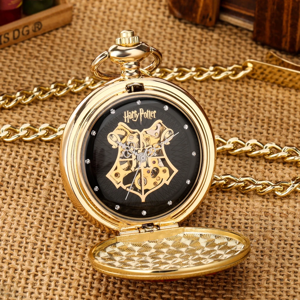 Vintage Mechanical Pocket Watch Gifts for Men Women Blue/Green/Red/Yellow FOB Chain Clock Couple Pocket Watches montre de poche