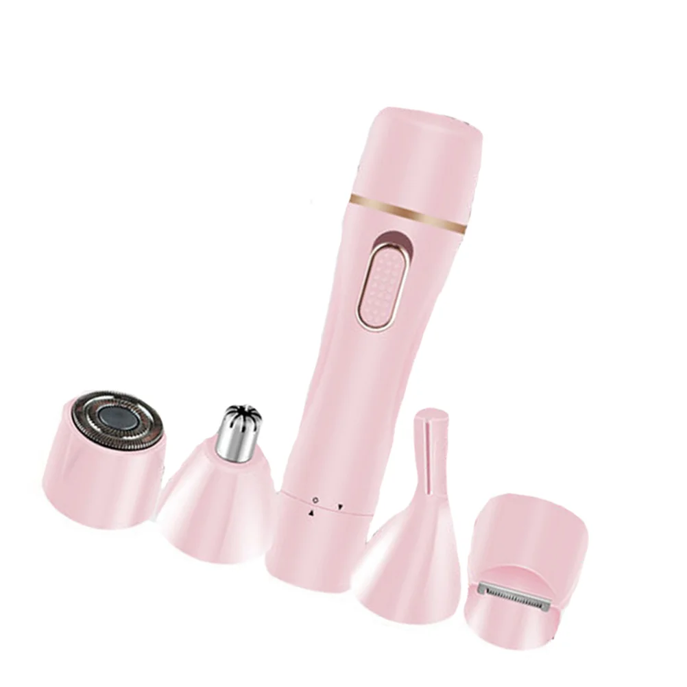 

1 Set Electric Hair Shaver Rechargeable Electric Razor Hair Remover (Pink)