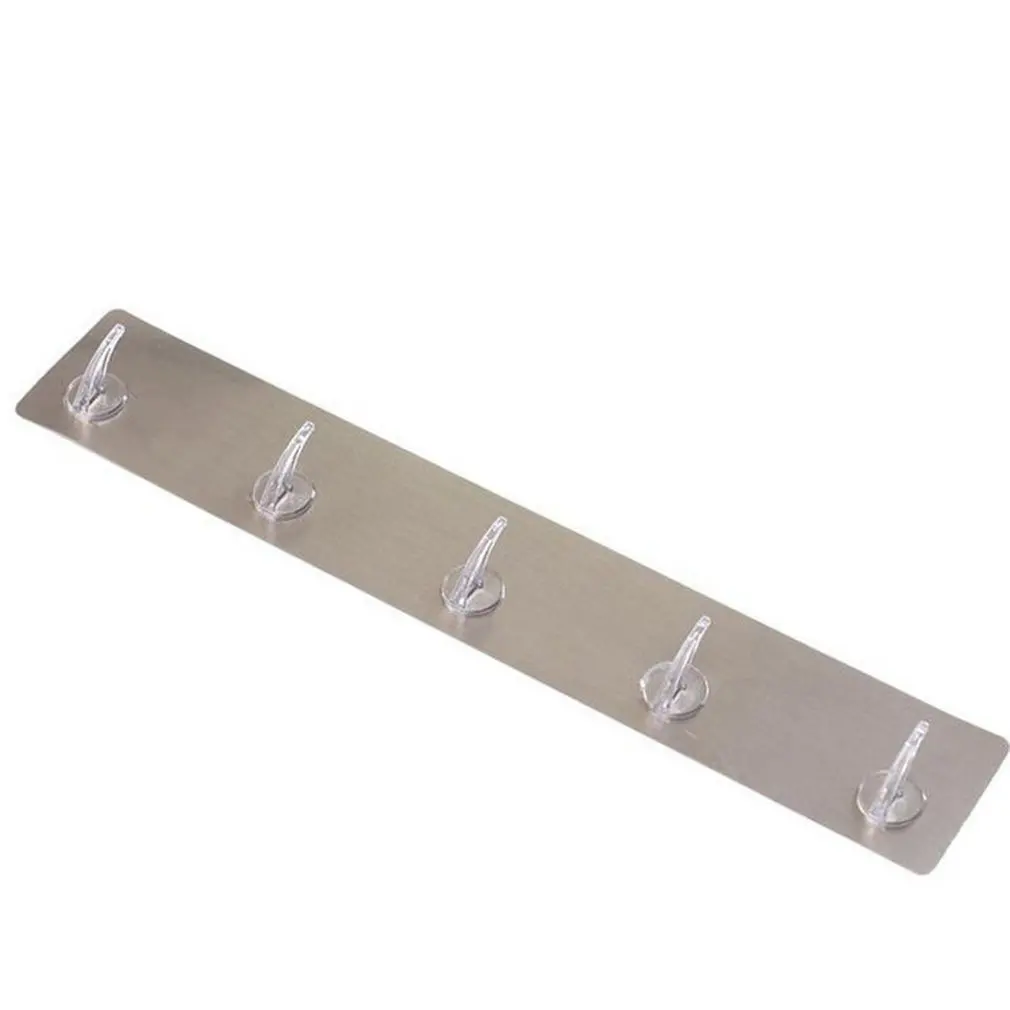 

Household Non-trace Stick Hooks Bathroom Kitchen Door Wall Non-punching Hook Hangers With 3/5 Hanger Hooks