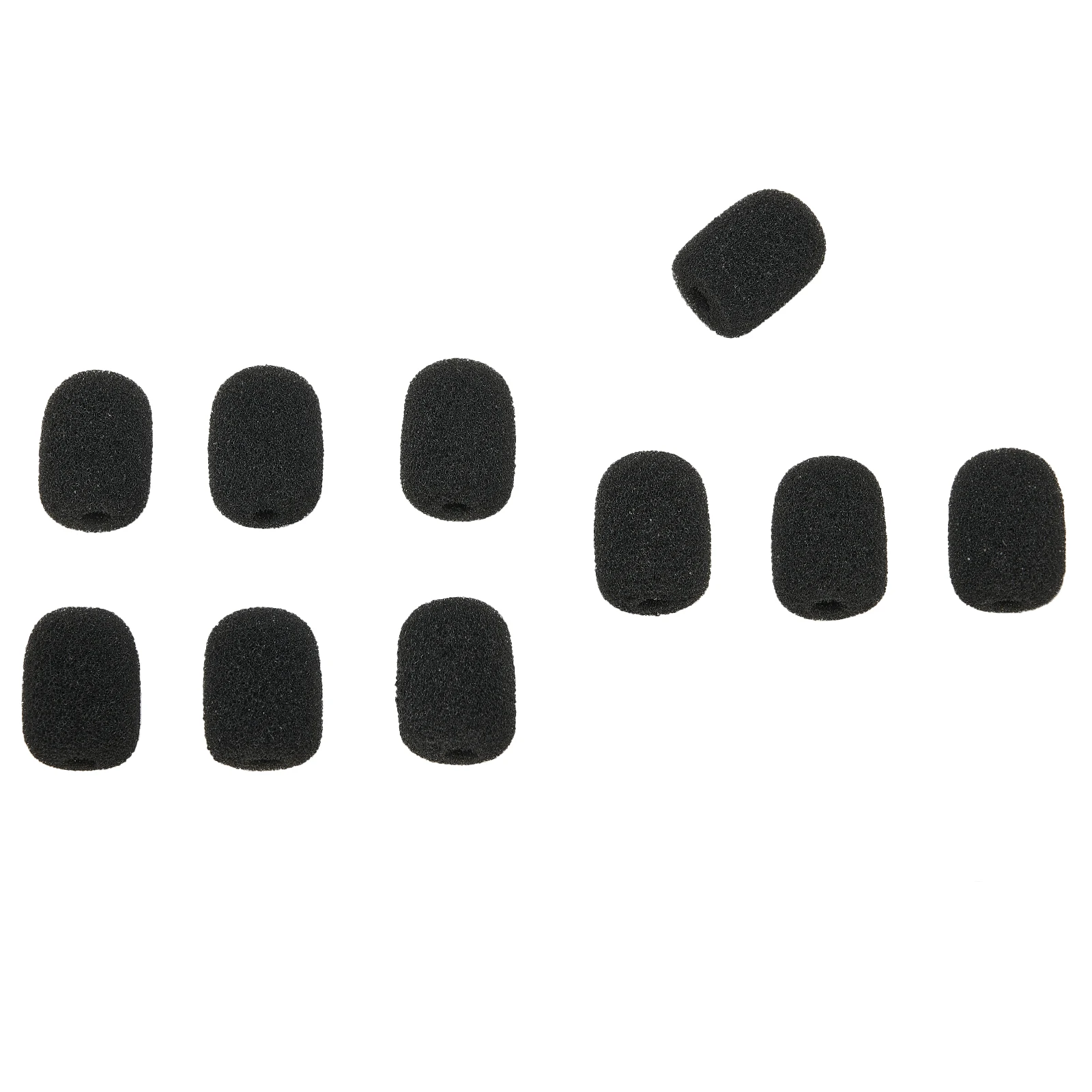 

10pcs Mini Headset Microphone Sponge Foam Windscreen Replacement Mic Cover Pro Audio Equipment Parts Accessories