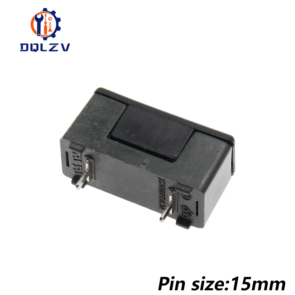 10 шт., держатель плавкого предохранителя с крышкой, 5 х20 мм