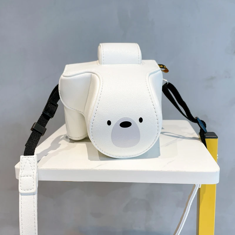 

Full Body Precise Fit PU Leather Digital Camera case Bag box Cover for canon EOS M50 M50ii Camera cartoon Skin Protective sleeve