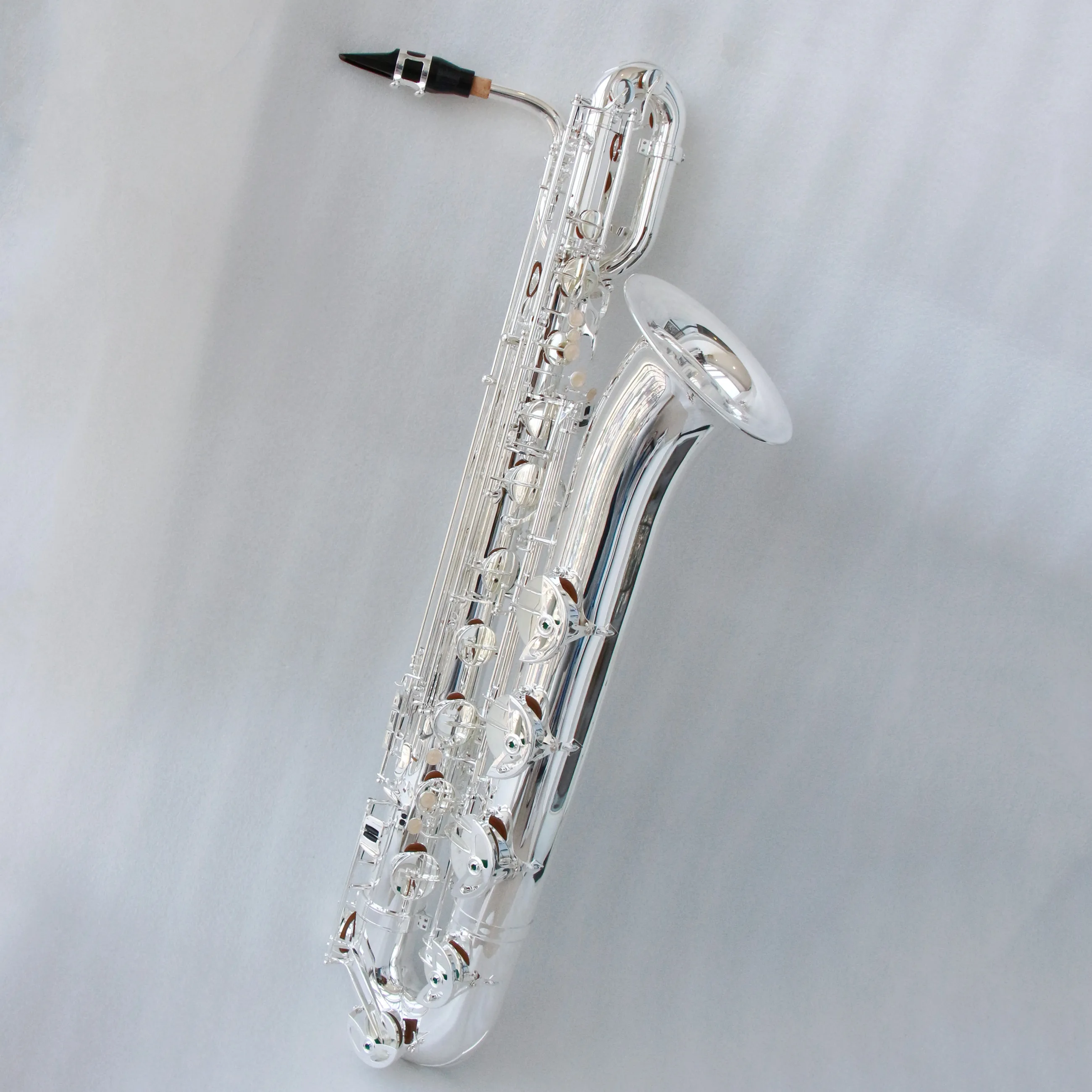 High End Silver Plated Baritone Saxophone Customizable Saxophone Baritone