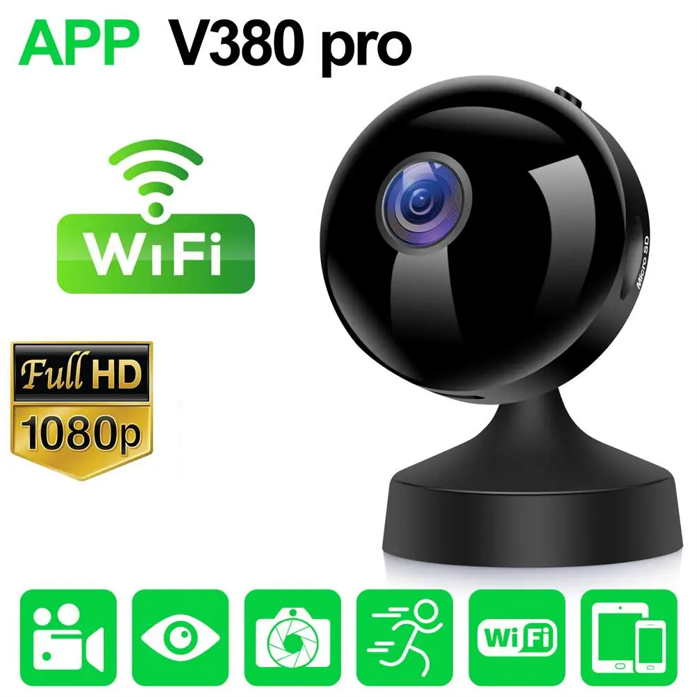 

1080P HD умная Wi-Fi камера Внутренняя беспроводная камера видеонаблюдения для дома камера видеонаблюдения с инфракрасным ночным видением домаш...