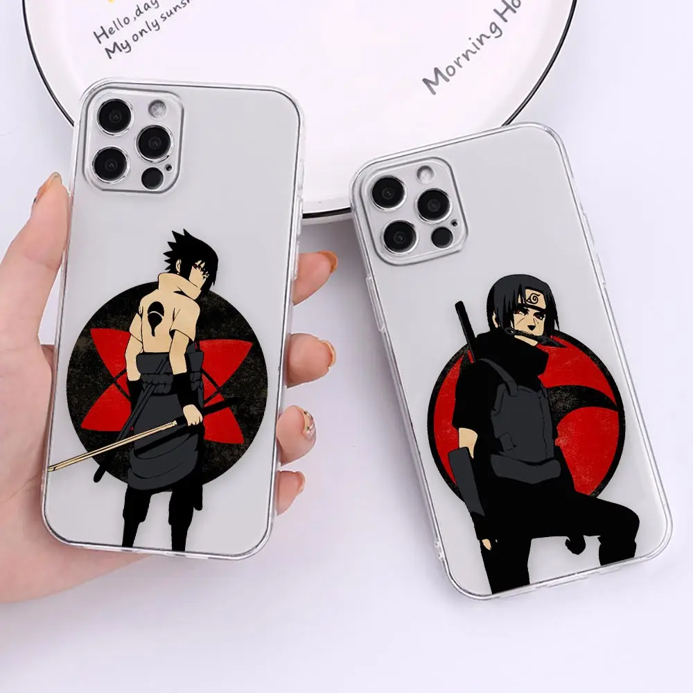 

Clear Apple 14 Case For iPhone Apple 14 12 13 Mini 11 Pro 8 7 6 6S Plus X XR XS Max SE Case N-Naruto I-Itachi S-Sasuke K-Kakashi