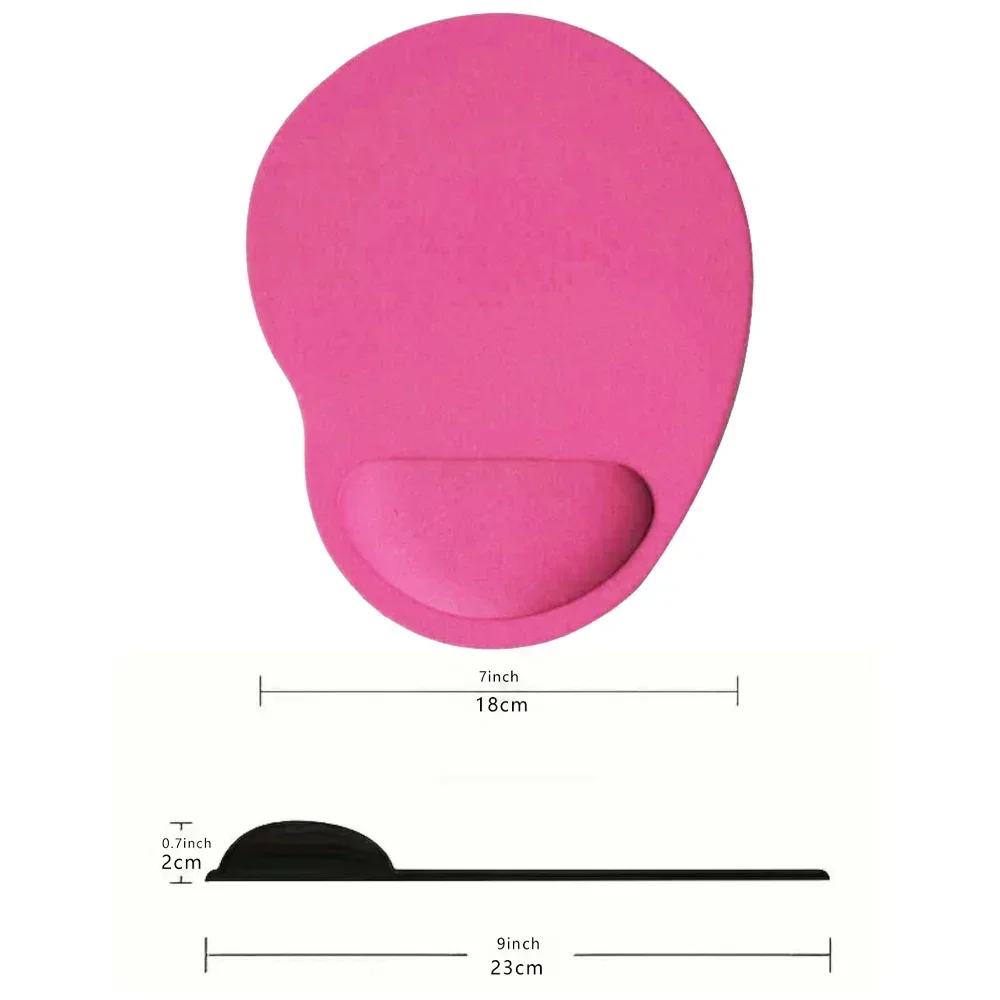 Эргономичный коврик для мыши синего цвета запястья нескользящий упор