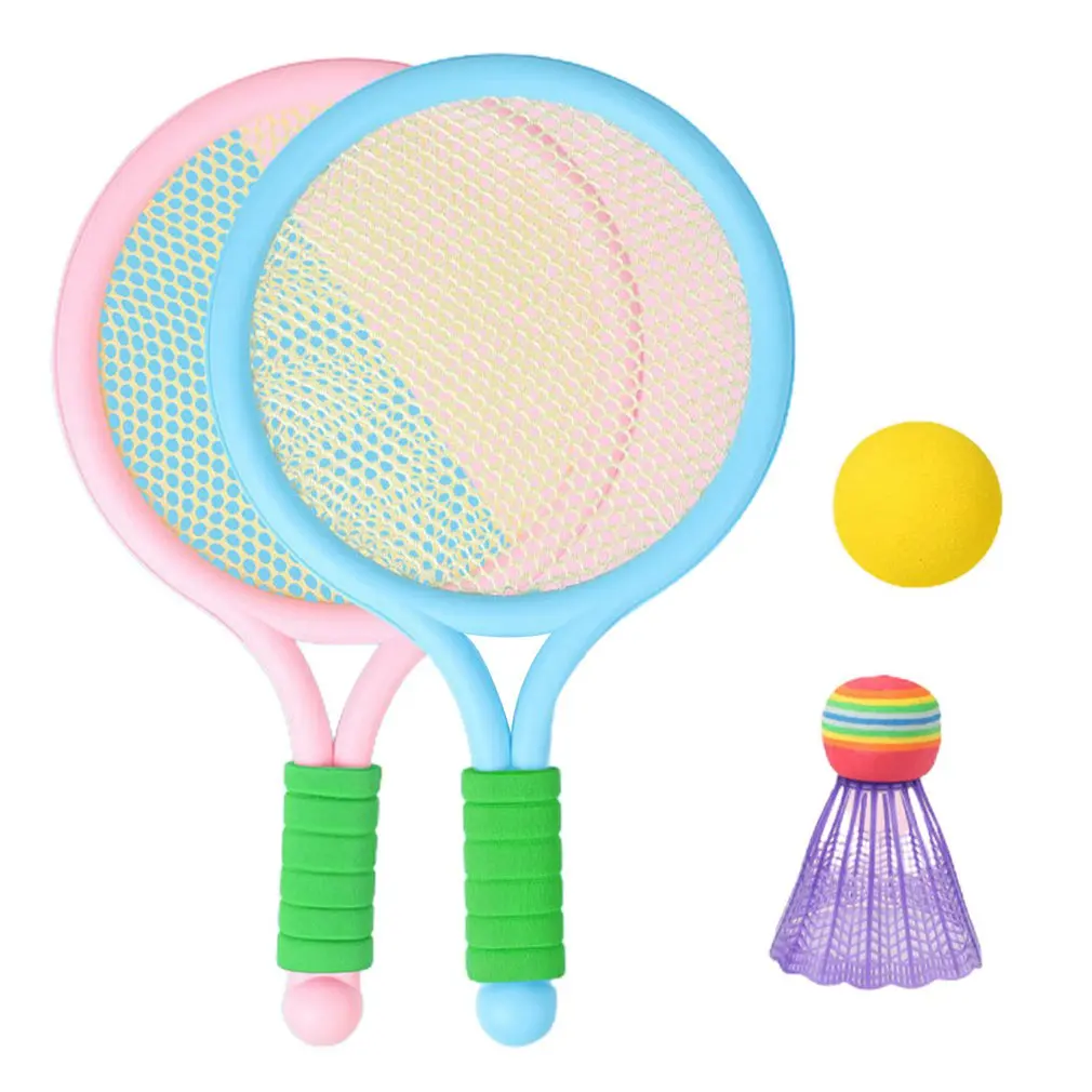 

Детский комплект ракеток для бадминтона, теннисные мячи для начинающих ходить детей, подходит для занятий спортом в помещении и на улице, 17 ...