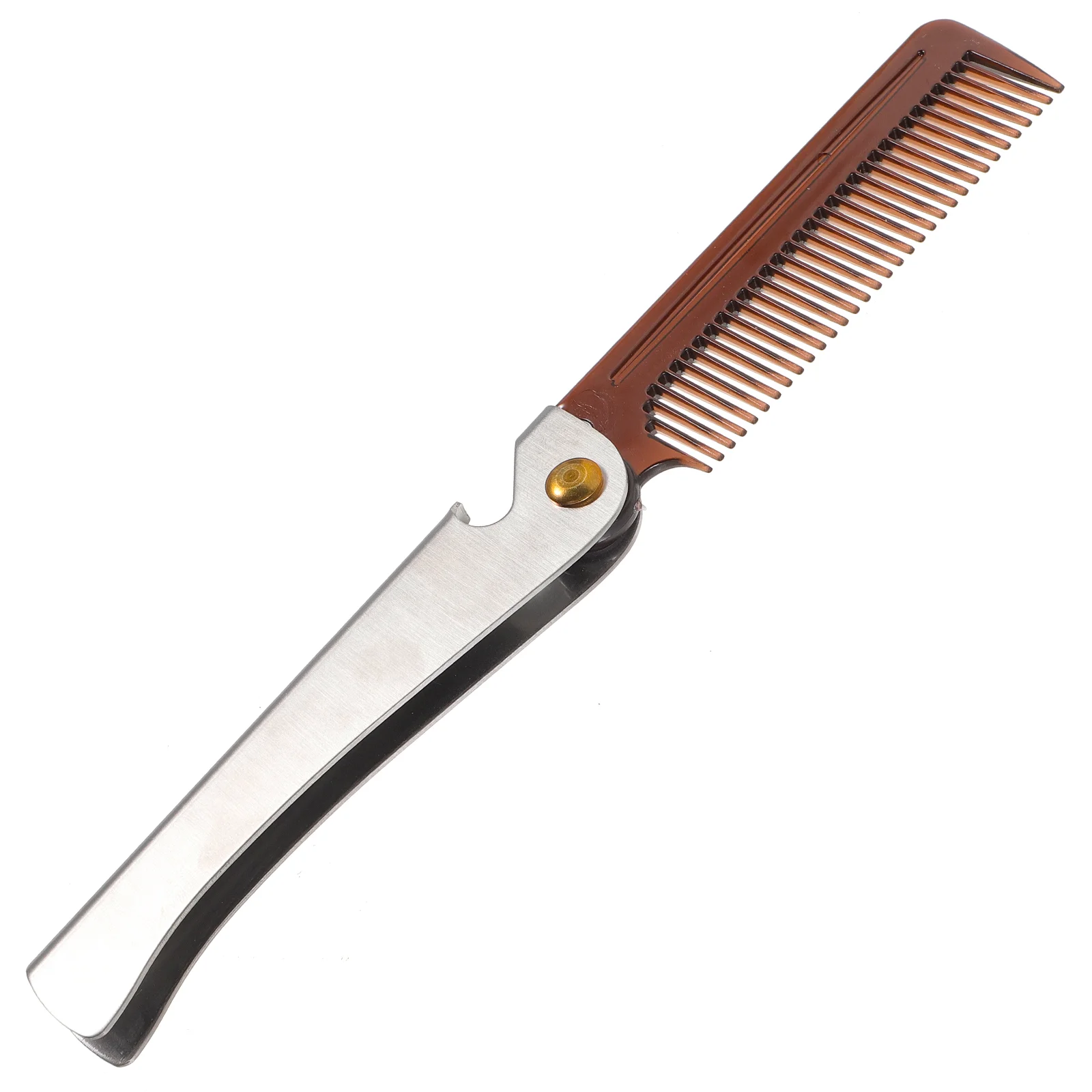 

Beard Shaping Tool Foldable Bottle Opener Multipurpose Male Beard Brush