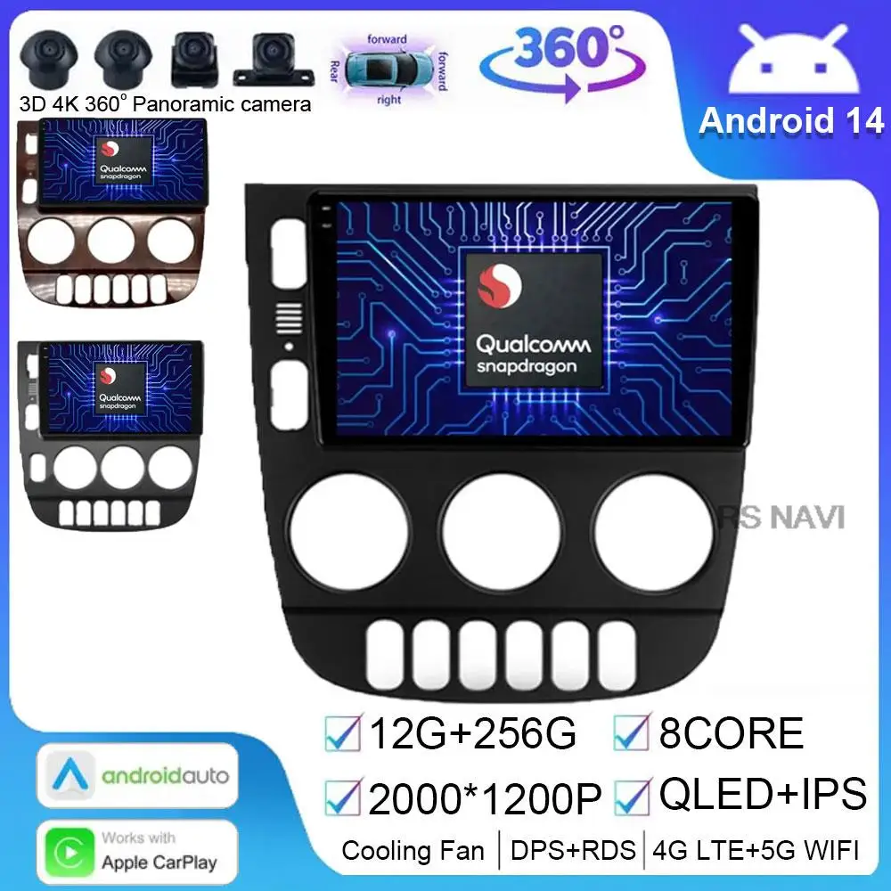 Мультимедийная система на Android 14 для Mercedes Benz M-Class W163 ML 1997-2005 с GPS