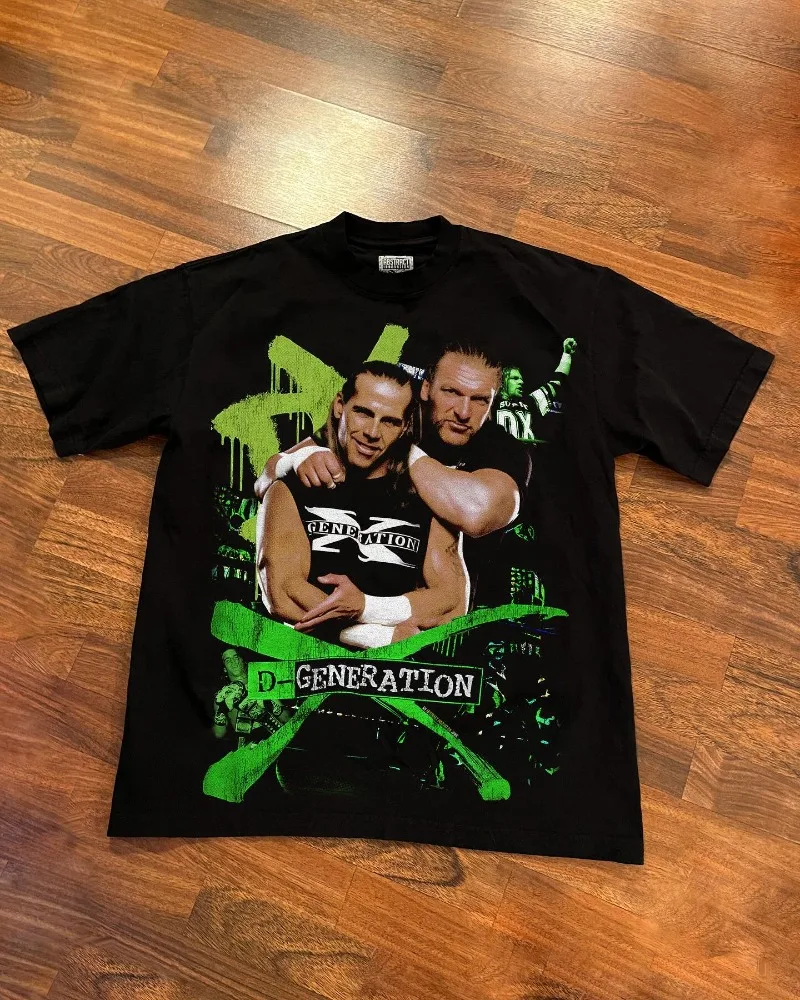 Футболка y2k мужская оверсайз уличная одежда в готическом темном стиле с надписью