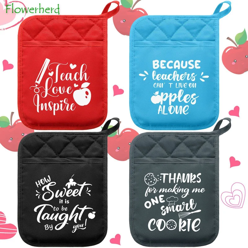 

New Teacher 's Day Anti-iron Insulation Pad High Temperature Resistant Microwave Oven Gloves Baking Oven Gloves Pot Pad