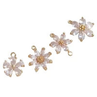 2pcs real gold plated daisy flowers charms sunflower pendant for jewelry making diy necklace earrings craft handmade accessories