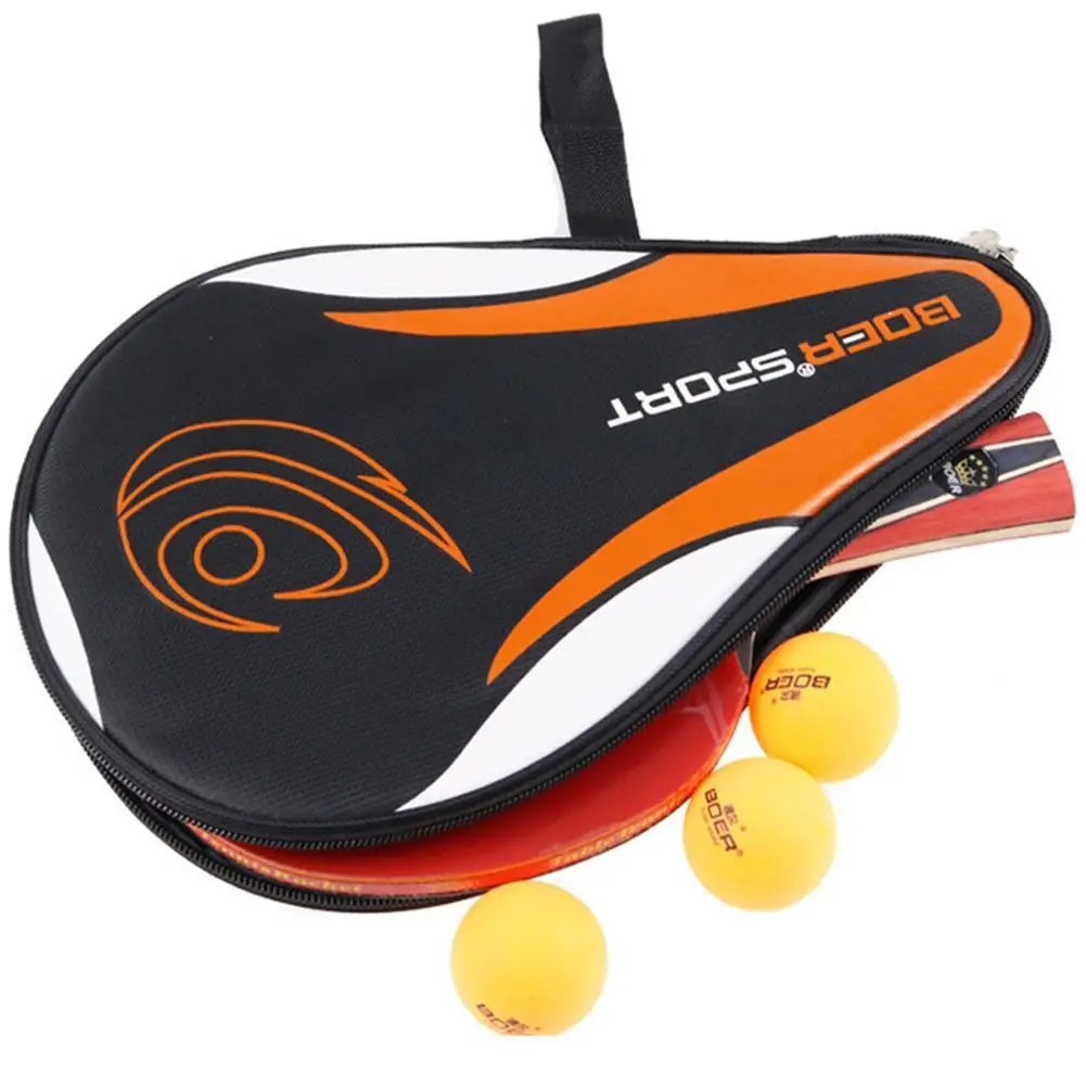 Super Size Gourd Shape Table Tennis Racket Container Bag For 2 Rackets And 3 Balls Table Tennis Cases