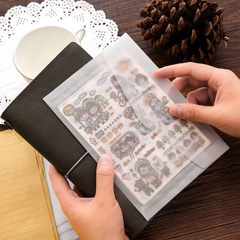 50 шт./партия полупрозрачный конверт из серной кислоты