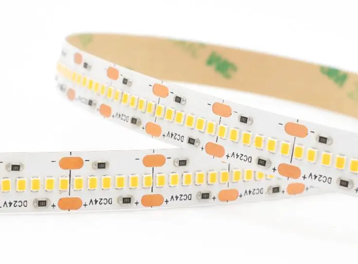

High quality 2216 SMD LED Strip DC24V 420Led/m CRI 95 White PCB Board Micro 2216 LED Flexible stripHigh lumen tape 5m/lot