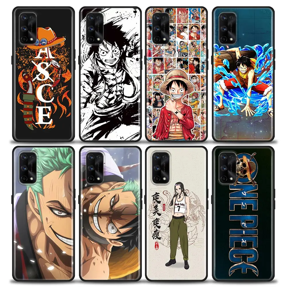

Anime One Piece In Luxury Phone Case for Realme 5 6 7 7i 8 8i 9i 9 XT GT GT2 C17 Pro 5G SE Neo2 Soft Silicone Case BANDA
