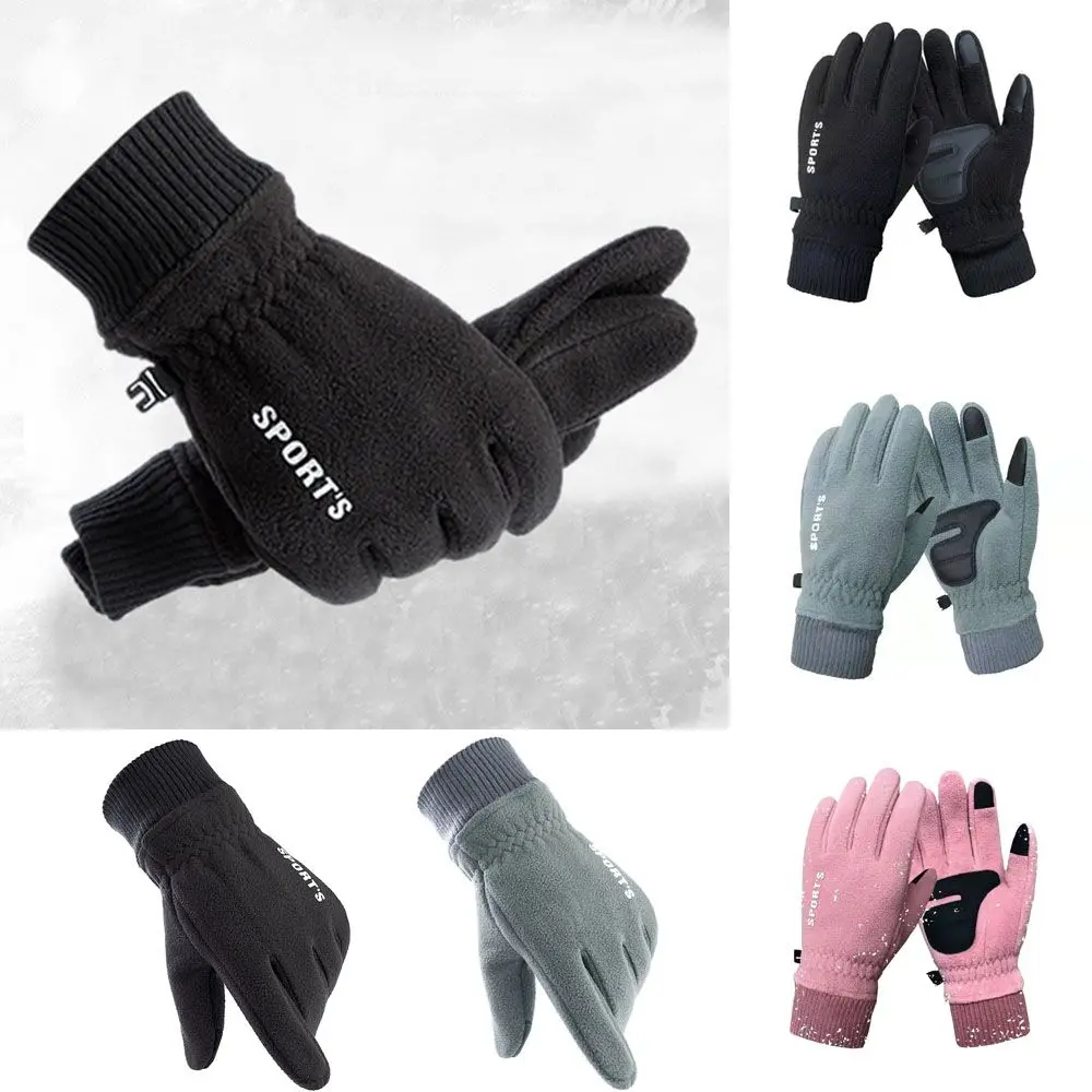 

Non-slip Waterproof Thicken Motorcycle Riding Climbing Mitten Winter Warm Fleece Ski Gloves Touch Screen Gloves