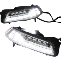 daylight led drl daytime running lights for volkswagen polo 2014 to 2015 fog lamp 2pcs auto accessories
