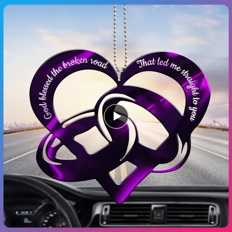 

Гладкая и прочная акриловая подвеска, изысканный дизайн, милый День святого Валентина, автомобильные аксессуары, изысканные подвесные украшения, прочные