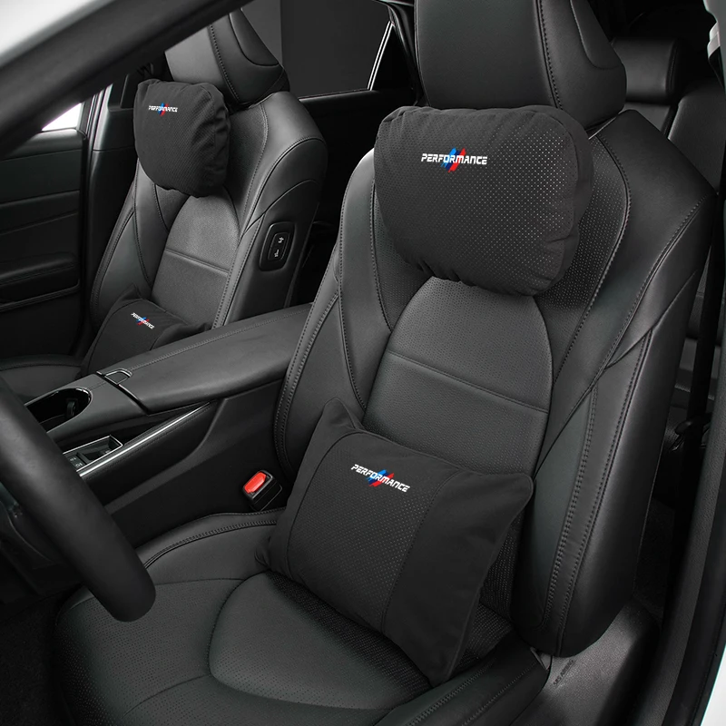 Автомобильный логотип поясничный подголовник меховая дышащая подушка для шеи