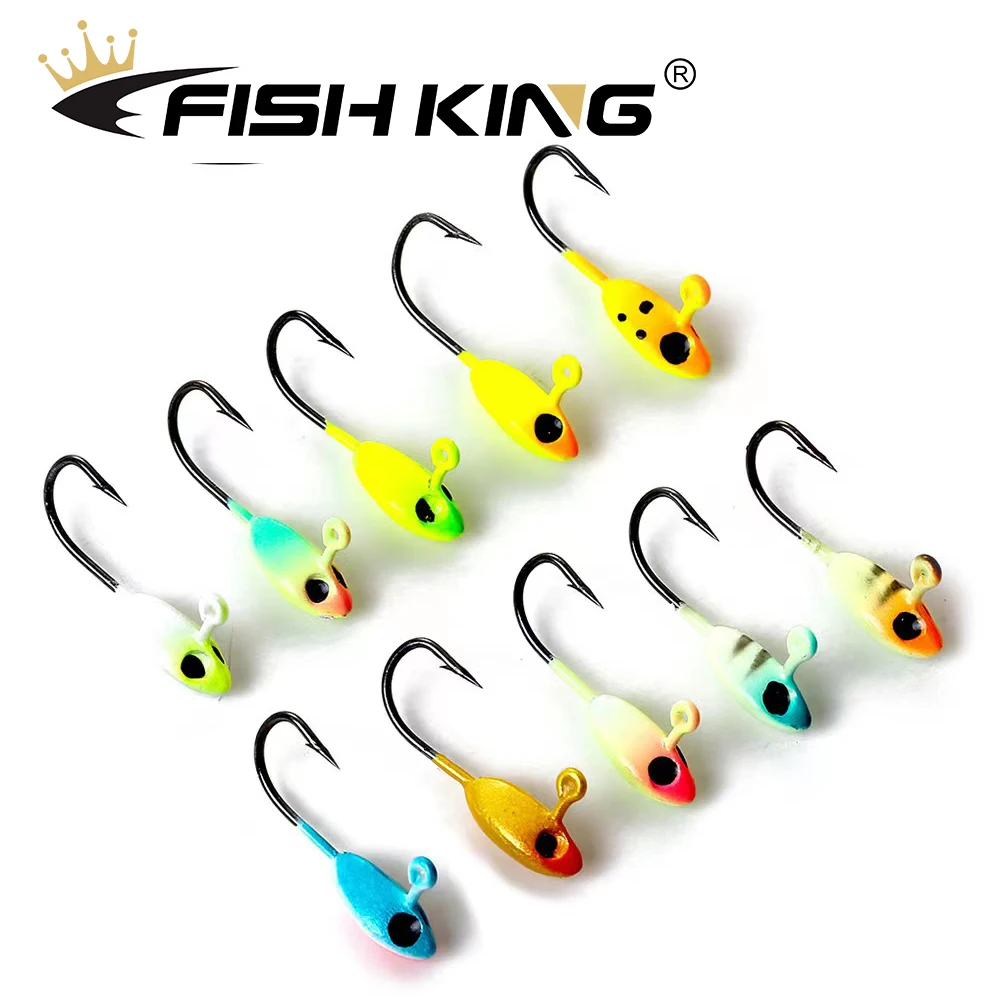 

FISHKING 5 шт. приманка для зимней подледной рыбалки 1,1 г 1,4 г 1,6 г зимняя подледная приманка джиг искусственная приманка для карпа щуки окуня рыбо...
