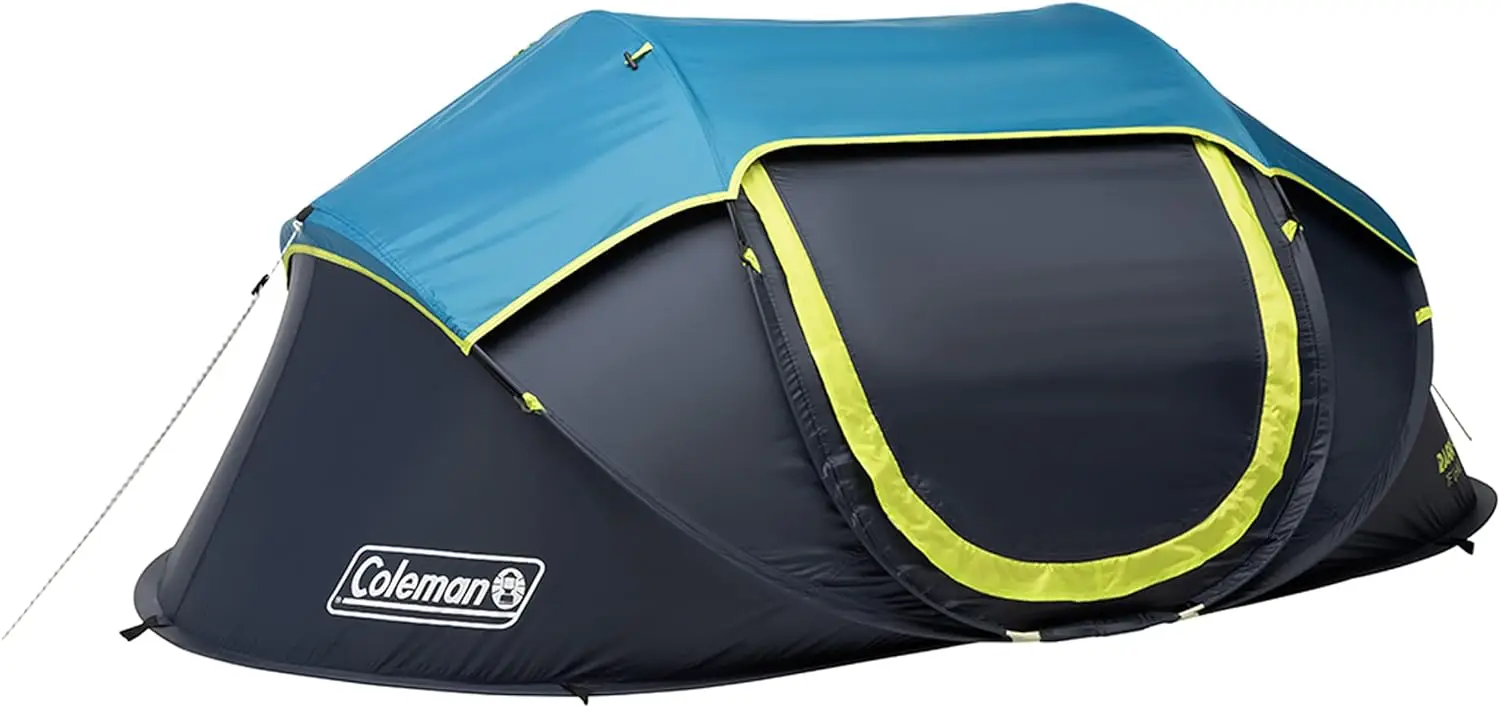 

Camping Tent with Dark Room Technology, 2/4 Person Tent Sets Up in 10 Seconds and Blocks 90% of Sunlight, Includes Pre-Assembled