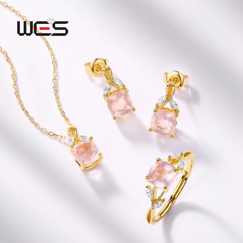 WES оливковая ветка комплект ювелирных изделий из натурального драгоценного