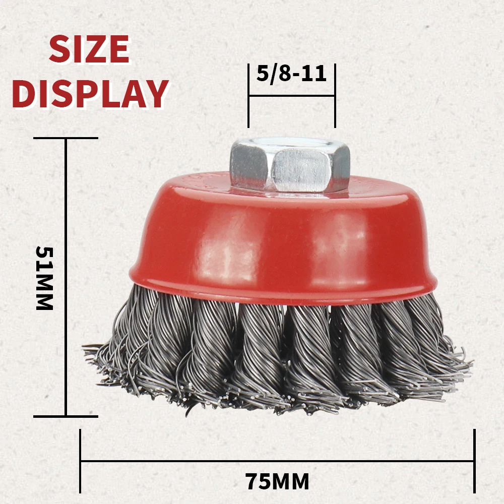 1 шт. круглая щетка для угловой шлифовальной машины 75 мм |