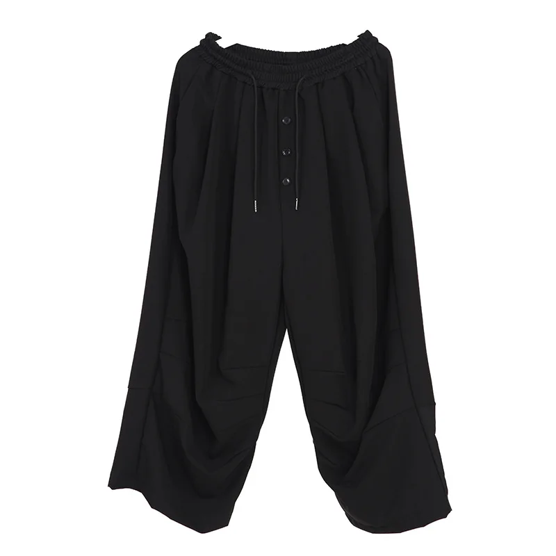 Мужские прямые брюки черные повседневные уличная одежда мужская весенне-летняя