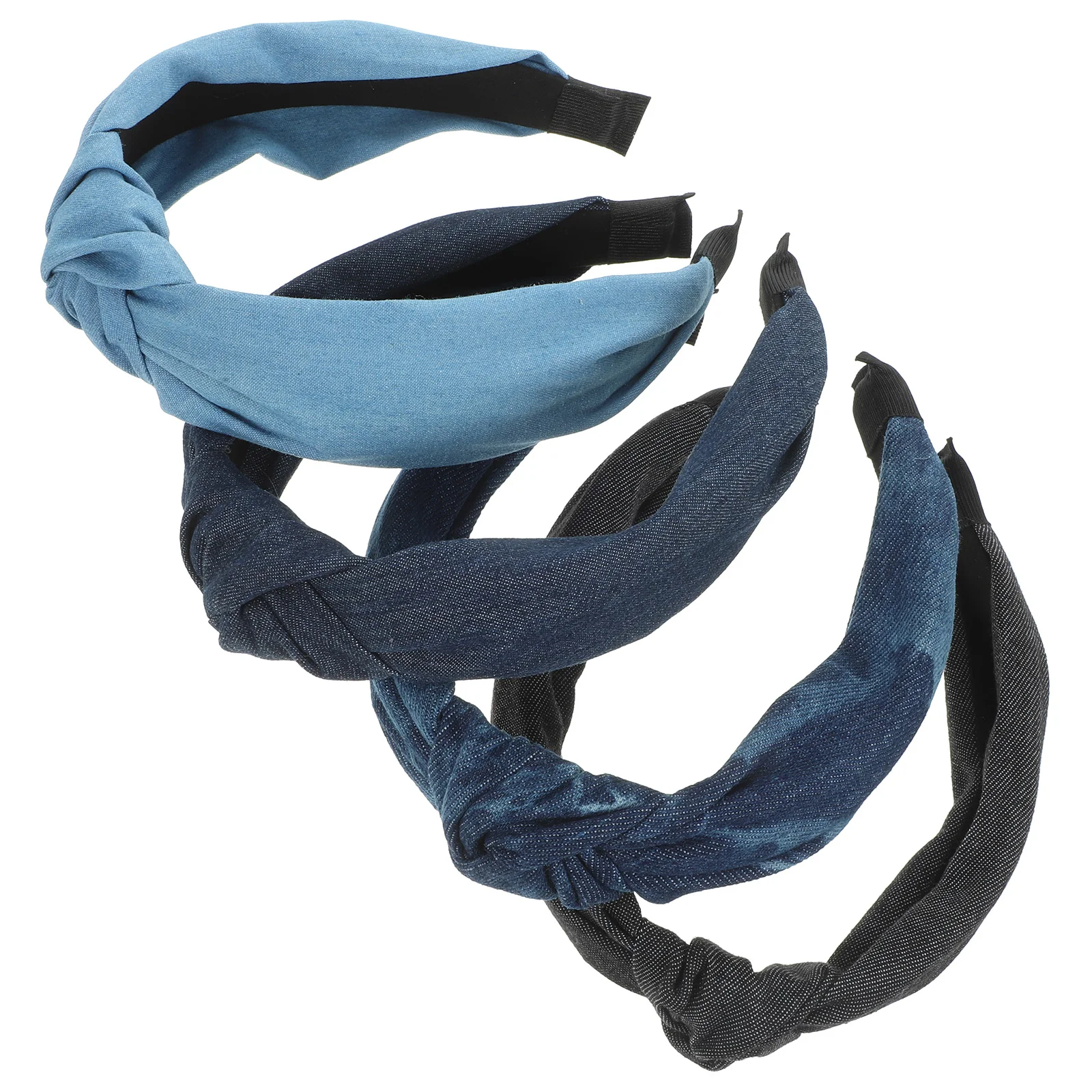 4pcs Knot Headbands Women Jean Hair Band Women Girls Headbands Headwear Fashion Women Knot Headbands