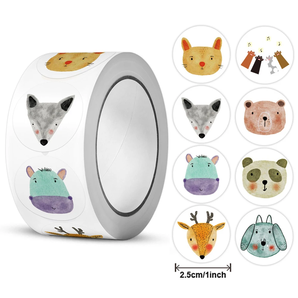Милые Мультяшные наклейки для вознаграждения Детские этикетки запечатывания