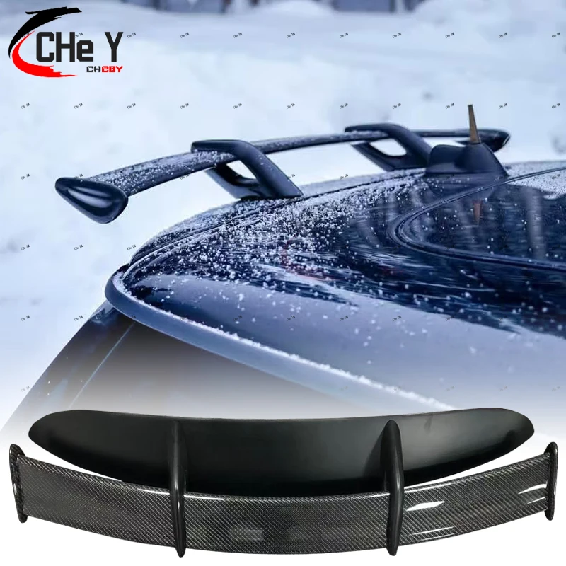 For Mini cooper 2006-2013 R56 Ver.2.11/2.12 Type B JCW Style Carbon Fiber Roof Spoiler Rear Wing Exterior Body kits GT
