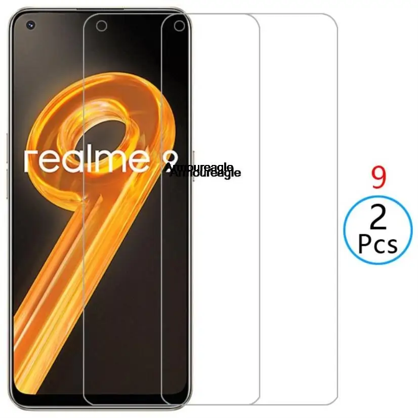 

2pcs screen protector for realme 9 4g 5g protective tempered glass on realme9 phone film realmi realmi9 reame relme ralme