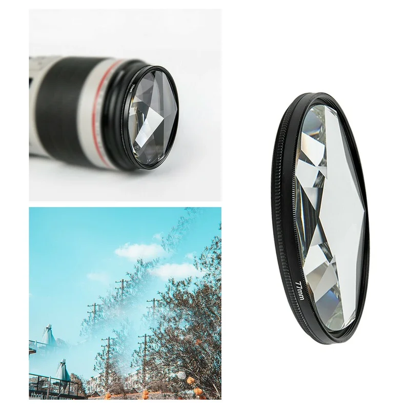 

77mm Handheld Lens Filter Photography FX Prism Film Kaleidoscope Camera