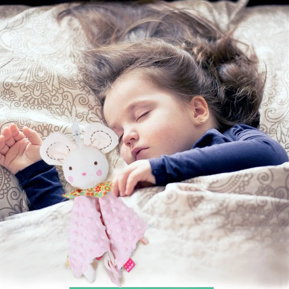 

Мягкие плюшевые игрушки для новорожденных, милые Мультяшные животные, одеяло, кролик, слон, успокаивающее полотенце, удобный подарок