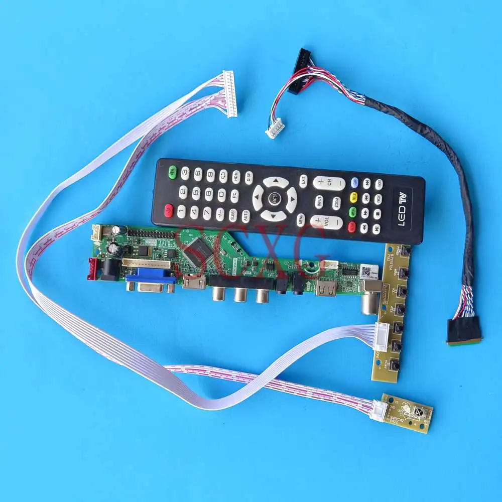 

For LP140WD1-TLM1 14" LVDS 40 Pin LCD Panel VGA HDMI-Compatible AV USB Analog TV Signal 1600 900 Driver Control Board Kit