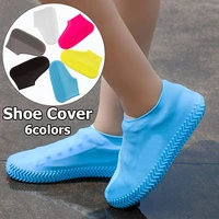 silicone material shoe cover unisex shoes protectors rain boots indoor outdoor rainy days reusable boots waterproof shoe cover