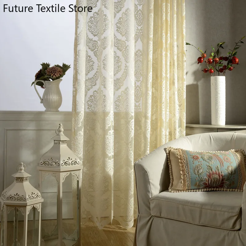 

Однотонная оконная занавеска в Европейском стиле, роскошная Роскошная занавеска для гостиной, столовой, спальни, отеля, банкетного зала