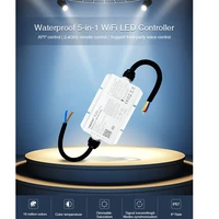 wl5 wp waterproof 5 in 1 wifi led controller dc12v 24v 36v output 6achannel max 20a 2 4g wifi 5 in 1 dimmer for led lamps